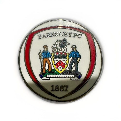 Barnsley round crest pin - round,