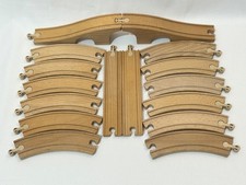 Wooden train track set x14 - track, of