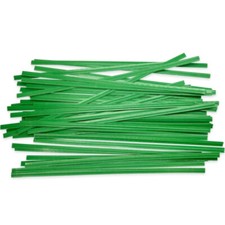 Green Twist Ties for Sandwich Food Candy Freezer Sweet Plastic Bags Soft Wire