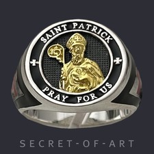Saint St Patrick Ring 925