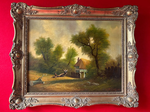 Andrew grant kurtis framed oil - andrew,