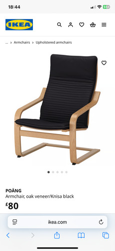 Two ikea poang chair - ikea,