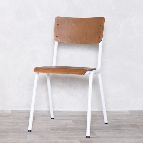 White cafe stacking - cafe, chair