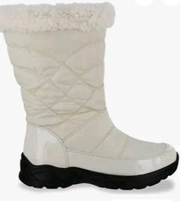 Easy Street Women's White Easy Dry by Cuddle Waterproof Boots Shoe Size 10