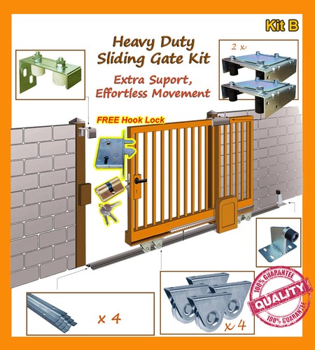 Sliding gate kit - gate, kit;