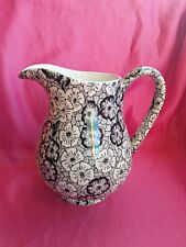 Burleigh Jug Black White