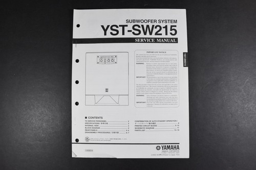 Yamaha yst sw215 subwoofer - yamaha, yst-sw215