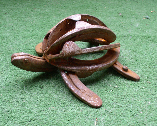 Turtle figurine horseshoe - turtle, :
