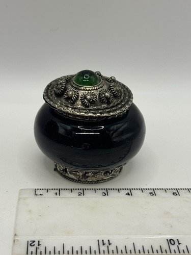 Vintage black glass - vintage, trinket