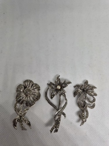 Set vintage silver tone - silver,