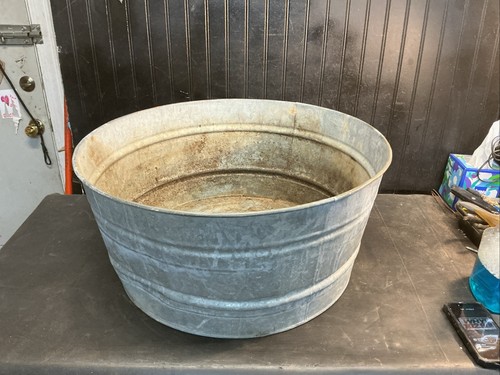 Vintage large galvanized - large,
