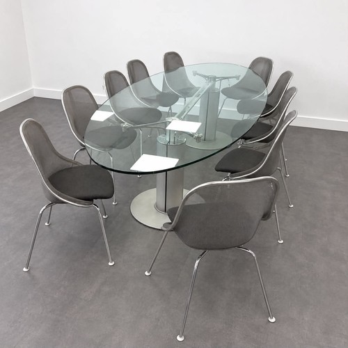 Set oval table glass - table,, /