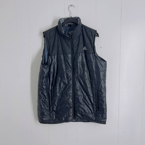 Adidas men black puffer vest - men's,
