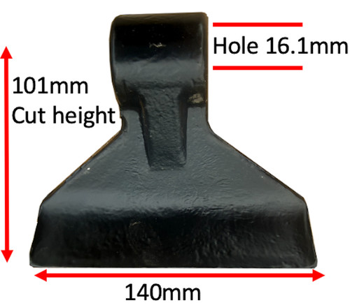Flail mower blade - mower, hammer