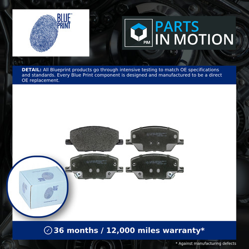 Brake pads set - fits, fiat