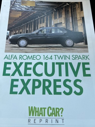 The alfa romeo 164 twin - alfa,