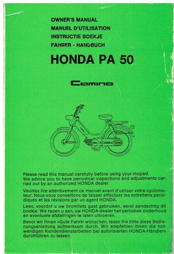 Honda pa50 camino - camino, owners