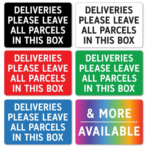 Deliveries metal sign not - metal, if