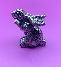 English Fine Art Hare Pewter Miniature Figurine Gift Bag Christmas Birthdays M2