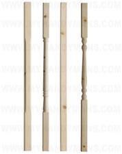 32mm solid pine stair - pine, spindle