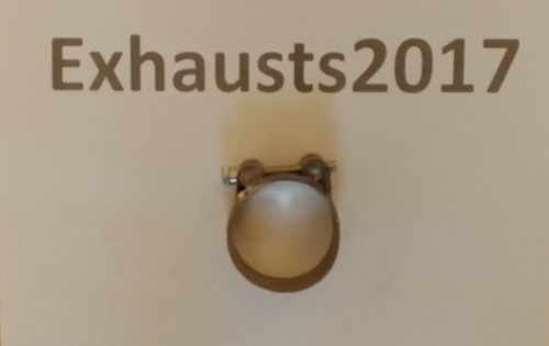Stainless steel exhaust clamp - stainless,