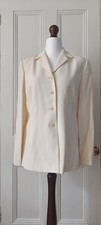 Vintage 90s Planet cream silk longline jacket - 12/ Used