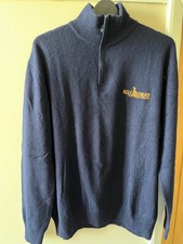 Kilchoman Islay single scotch Whisky Navy  zip neck jumper size X large, Henbury