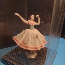 Vtg Dresden Lace Ballerina