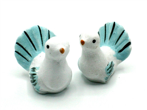 Pair turtle doves dolls - pair,