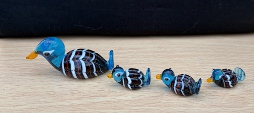 Vtg miniature hand blown - x4,