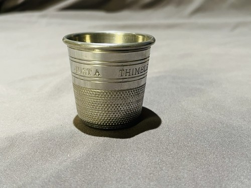 Pewter just thimble full - pewter, full"