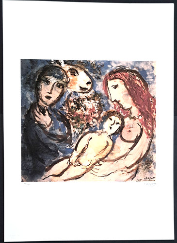 Marc chagall rodina 70x50 - rodina,