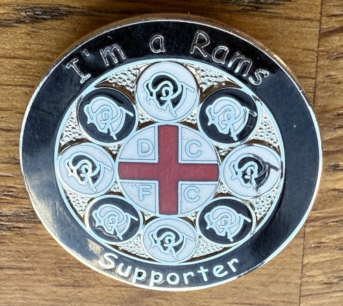 Derby county supporter badge - county,