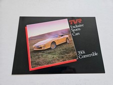 TVR 350I CONVERTIBLE SALES BROCHURE 1984 1985