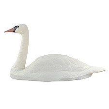 PondH2o Full Size Floating White Mute Swan Decoy, Plastic Life like Floatable