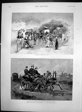 Old Antique Print Racing