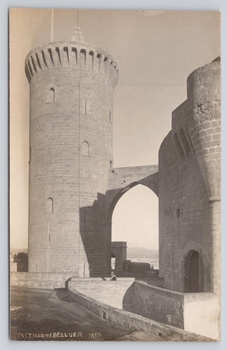 Castillo bellver postcard - castillo,