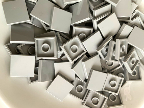 Lego grey 2x2 - flat, tiles