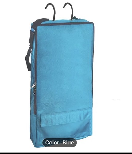 Large blue bridle - blue, bag