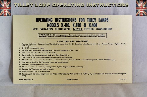 Tilley lamp 410 458 - , x.458.