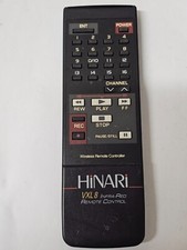 GENUINE HINARI VXL8 INFRA RED WIRELESS REMOTE CONTROL  FOR HINARI VCR PLAYER