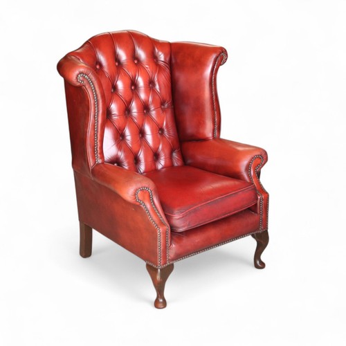Vintage oxblood red - oxblood, leather
