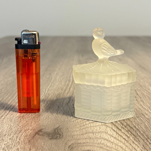 Vintage clear glass - clear, mini