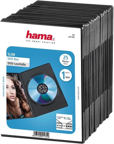 Hama slim dvd jewel case - slim, dvd/cd