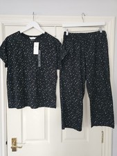 M&S Star Print Pyjamas Size