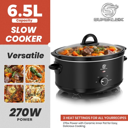 Superlex slow cooker - 6.5l,