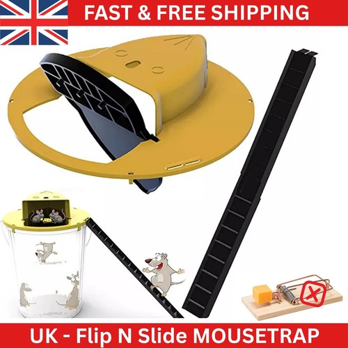 Flip slide mouse rat trap - slide,
