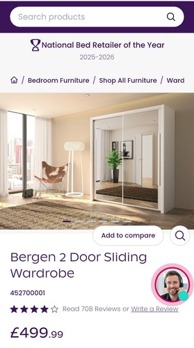 Bergen door sliding wardrobe - bergen,