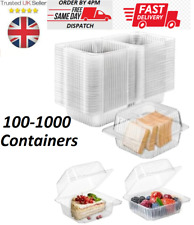 Hinged Lid Clear Plastic Salad