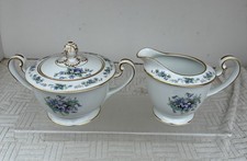 Noritake  Violette 3054 Milk And Sugar  Excellent